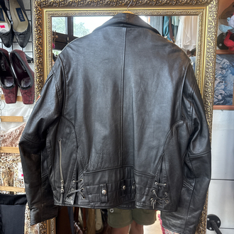 Non Stop 80's Heavy Leather Biker Jacket