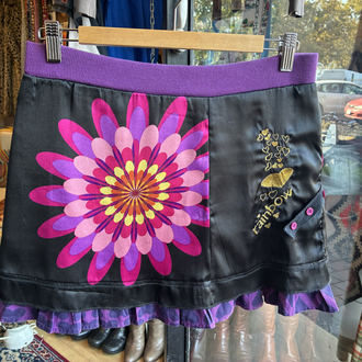 y2k desigual colorful skirt
