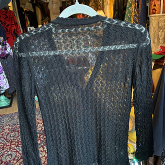 Black Lace Cardigan