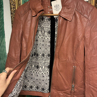 Dusty Rose Leather Jacket