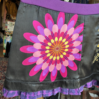 y2k desigual colorful skirt