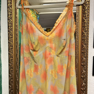 1960's Tulle Colorful Fairy Babydoll