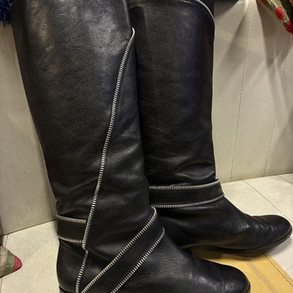Michael Kors Black Leather Boots
