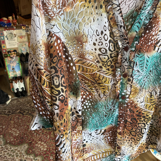 90’s Canda Jungle Mix Print Shirt