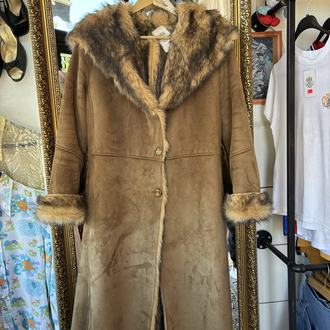 90's Y-LONDON Faux Fur Coat