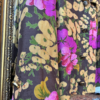 90's Garden of Flowers Silk Blazer