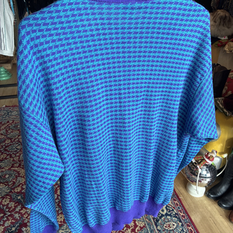 90's Electric Blue & Purple Knit