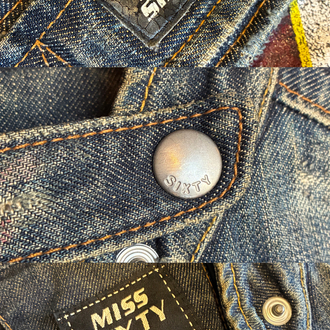 Archive Y2K Miss Sixty Racing Biker Denim Jacket