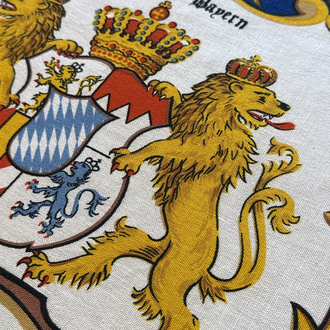 1970s Bavaria Germany Tapestry Tea Towel