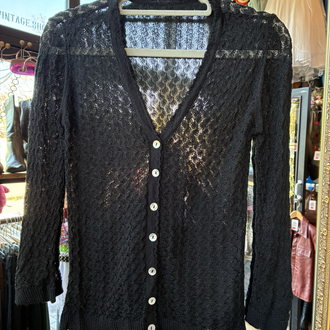 Black Lace Cardigan