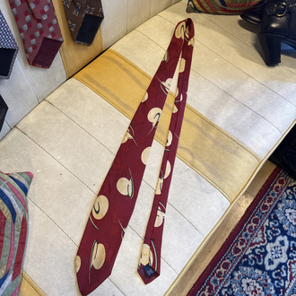 Polo Ralph Lauren Made in USA Burgundy Silk Tie