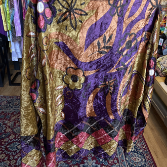 70's Daisy Velvet Top