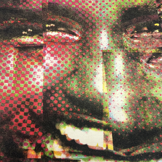 Desigual Y2K Glitched Graphic Face Print T-Shirt