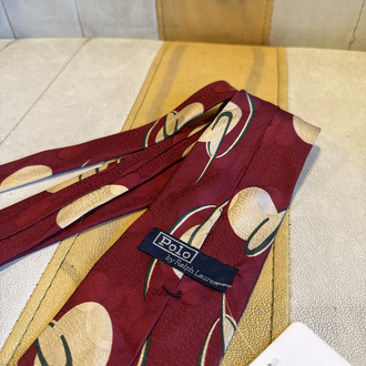 Polo Ralph Lauren Made in USA Burgundy Silk Tie
