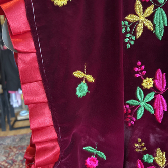 Anatolian Velvet Folk Vest Top