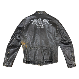 90s GUESS Luxury Jeans Graphics Leather Jacket