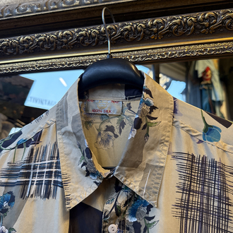 Naf Naf 100% Silk Shirt — “Opium Bloom”