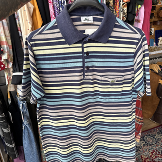 90’s Lacoste Striped Polo — Pastel Wave Edition