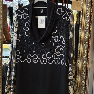 Y2K Black D2 Blouse
