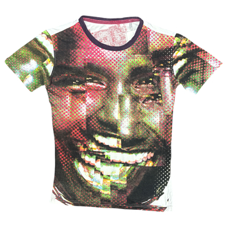 Desigual Y2K Glitched Graphic Face Print T-Shirt
