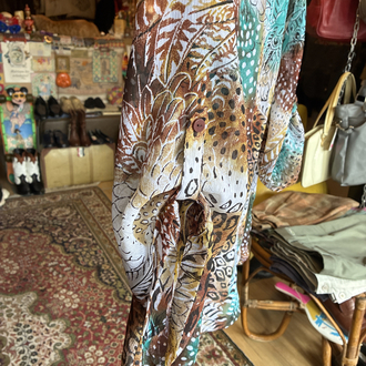 90’s Canda Jungle Mix Print Shirt