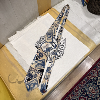 Museum Artifacts Tie | Rare Chinese Banknotes Design