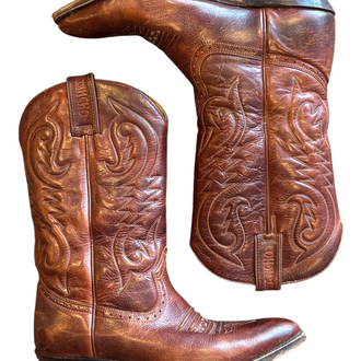 80s Sancho Leather Western Cowboy Boots