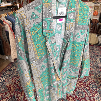80's Pepita Kimono Shirt