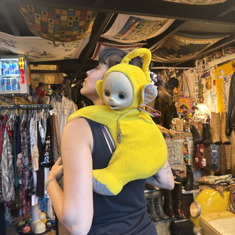 [ULTRA RARE] 1996 Teletubbies Laa-Laa Plush Backpack