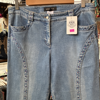 00's Escada Denim Trousers 