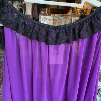 Y2K Purple Lace Babydoll — Midnight Allure
