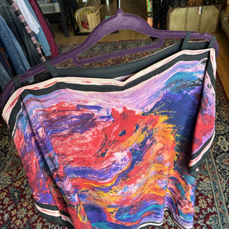 Crimson Kaze Horse Blouse 90’s Expressionist Energy