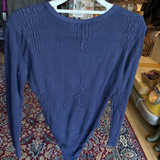 80’s Chara de Charme Textured Knit Bodysuit — Paris