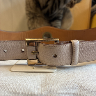 Dream Pink Leather Belt