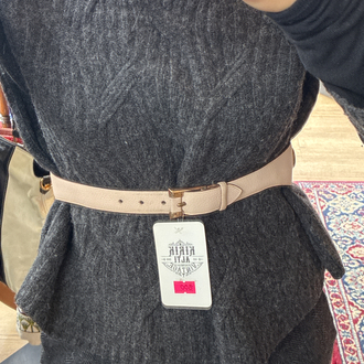 Dream Pink Leather Belt