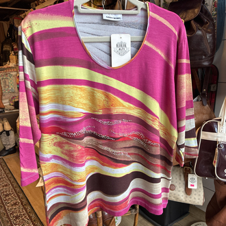 00’s Gerry Weber Colorwave Rhinestone Top