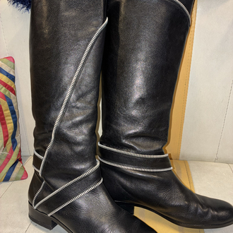 Michael Kors Black Leather Boots