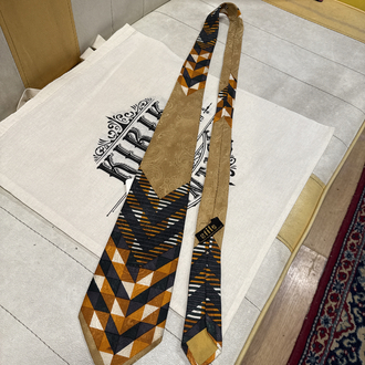 Yves Saint Laurent (YSL) Silk Tie - Made in Italy - Geometric & Paisley