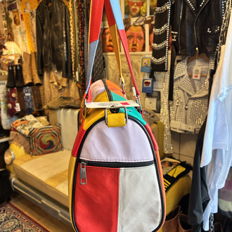 90's Colorful Leather Bag