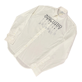 Moschino Jeans Key Graphic White Shirt