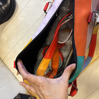 90's Colorful Leather Bag