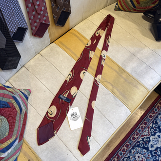 Polo Ralph Lauren Made in USA Burgundy Silk Tie