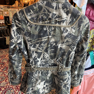 Mid-2000s WenQi Belted Camo Safari Utility Jacket