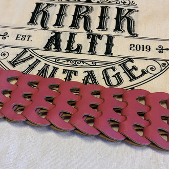 Pink Leather Corco Belt