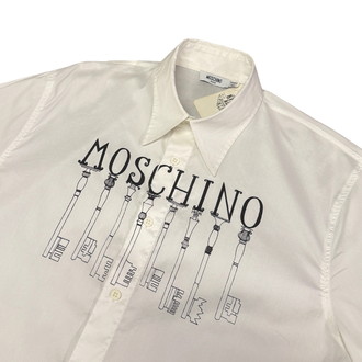 Moschino Jeans Key Graphic White Shirt