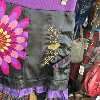 y2k desigual colorful skirt