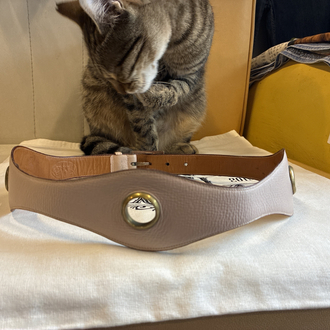 Dream Pink Leather Belt