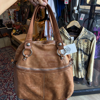 90's Brown Leather Bag