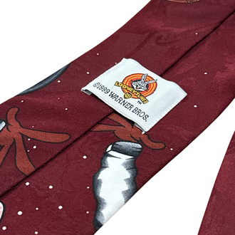 1999 Looney Tunes Marvin the Martian & Taz Space-Themed Tie