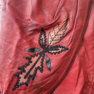 Red Bellion Leather Skirt